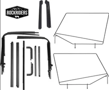 Complete Soft Top Hardware Kit and Upper Door Frames for 1988-1995 Wrangler YJ
