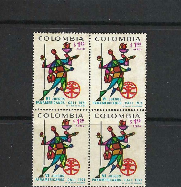 Vieux Ruban De Médaille Des Jeux Olympiques De Cali 1971 – État Correct