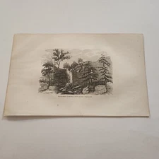 Falling Spring Wyoming Valley Pennsylvania c. 1852 Engraving (6)