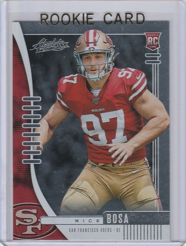 NICK BOSA ROOKIE CARD San Francisco 49er ABSOLUTE FOOTBALL RC Ohio State Buckeye