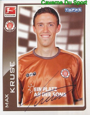 356 MAX KRUSE GERMANY FC ST. PAULI STICKER BUNDESLIGA 2011 TOPPS