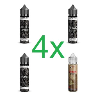 4 x Urban Juice Aroma je 5ml (20ml) Flavour für 240ml E-Zigaretten E-Liquid