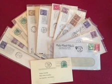 US 12 Advertising covers postmarked Silver Jubilee Parcel Post Anywhere
