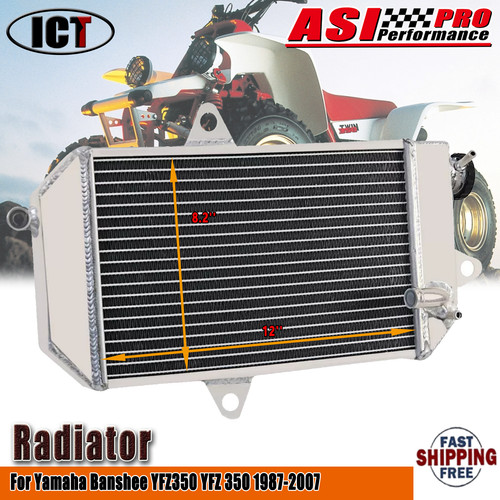 2-Row Aluminum Oversized Radiator For Yamaha Banshee YFZ350 YFZ 350 ...