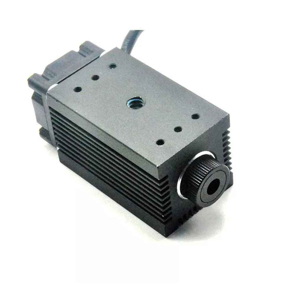 1pc Focusable 445nm 450nm 1000mW 1W Blue Dot Laser Diode Module With 12V Adapter