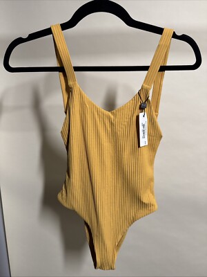 VITAMIN A SWIM x FRED SEGAL HONEYCOMB BIORIB LOUISE BODYSUIT ONE PIECE 4/xs