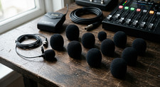 Joblots of Lapel Windshields Lavalier Microphone Foam Wind Covers Lav Mic Tops