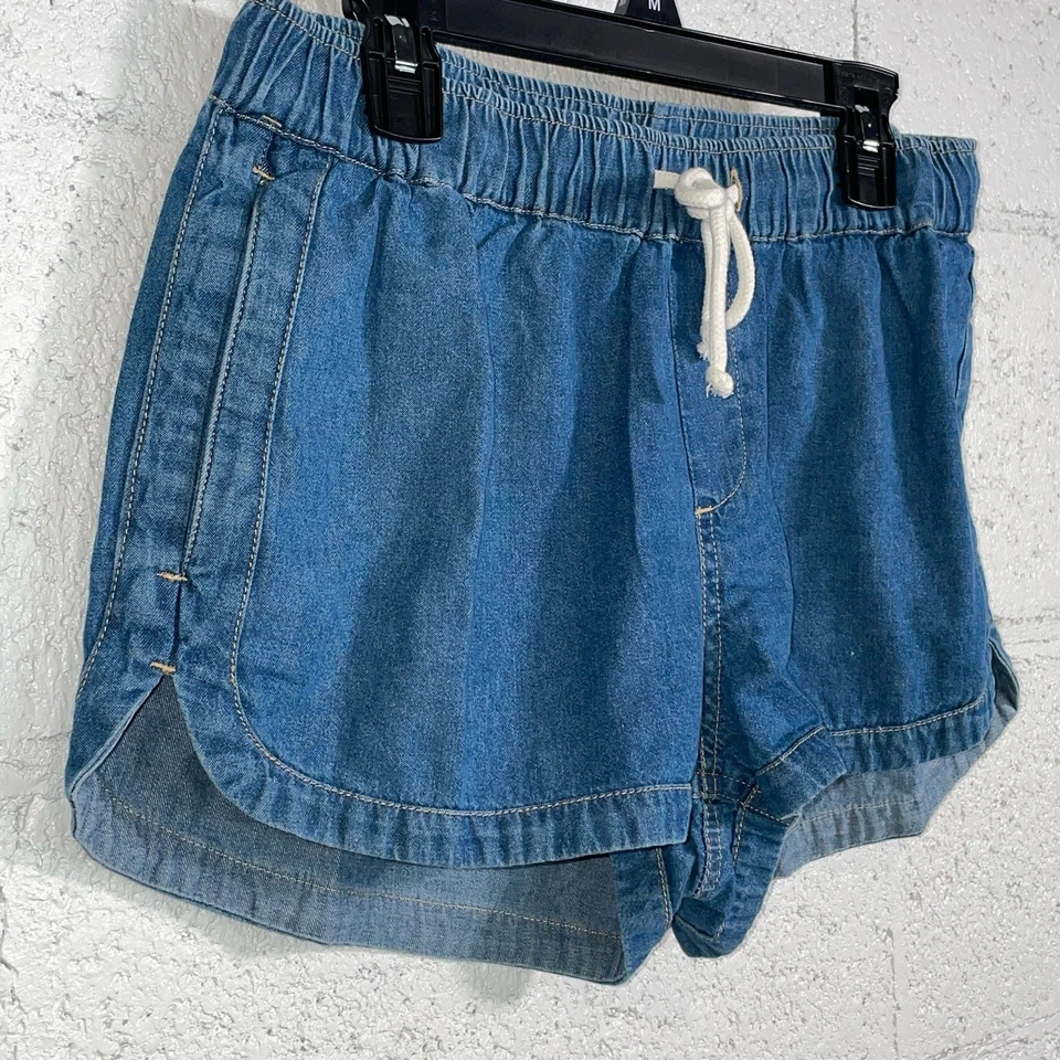 Roxy Juniors' Impossible Denim Shorts -medium blue, Small  - Image 2 of 4