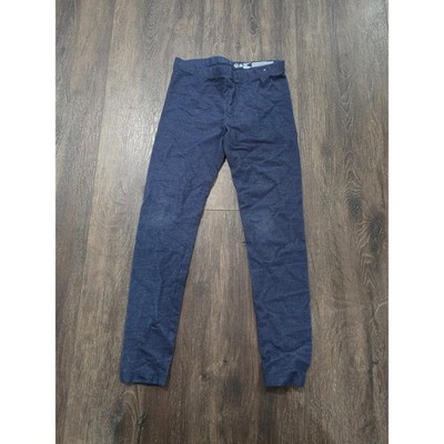 Wonder Nation Girls Navy Blue Denim Look Knit Leggings Size M 7-8