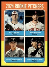 2024 Topps Heritage Matt Krook Murphy Josh Maciejewski Jonathan Cannon #616 RC