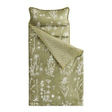 Toddler Nap Mat with Pillow Minky Blanket for Daycare and Preschool Kids