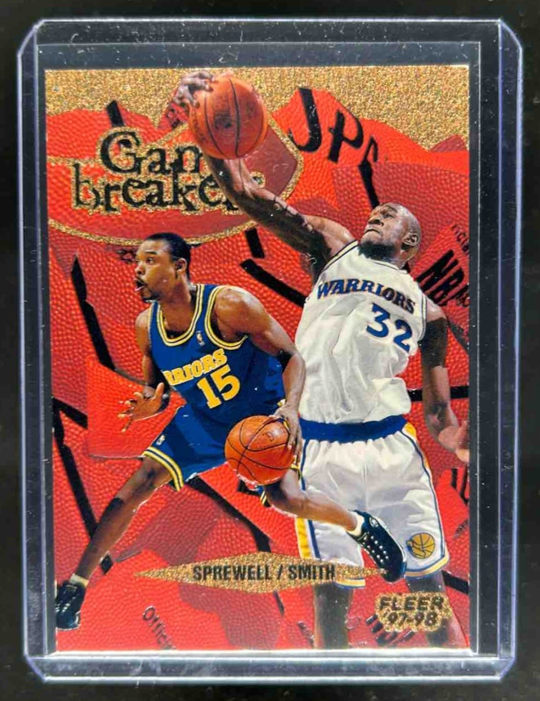 1997-98 Fleer Joe Smith Latrell Sprewell Game Breakers #3 Warriors