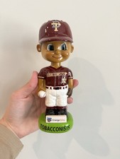 Allstar Global Promotions Baseball Player Bobblehead Maroon/White, Green Base