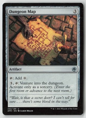 Dungeon Map Adventures in the Forgotten Realms (242) Normal - MTG