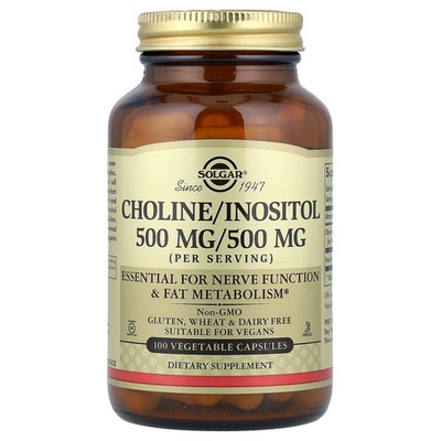 Choline/Inositol, 100 Vegetable Capsules