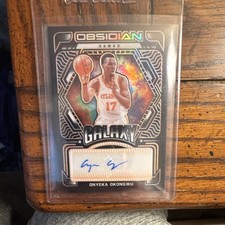 2021-22 Obsidian Galaxy Autographs Onyeka Okongwu Orange /50 Hawks