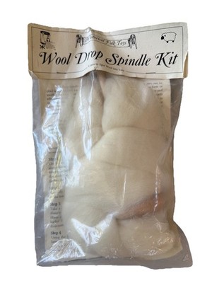 Drop Spindle Spinning Kits w/ Wool,  Instructions & Additional Spindle