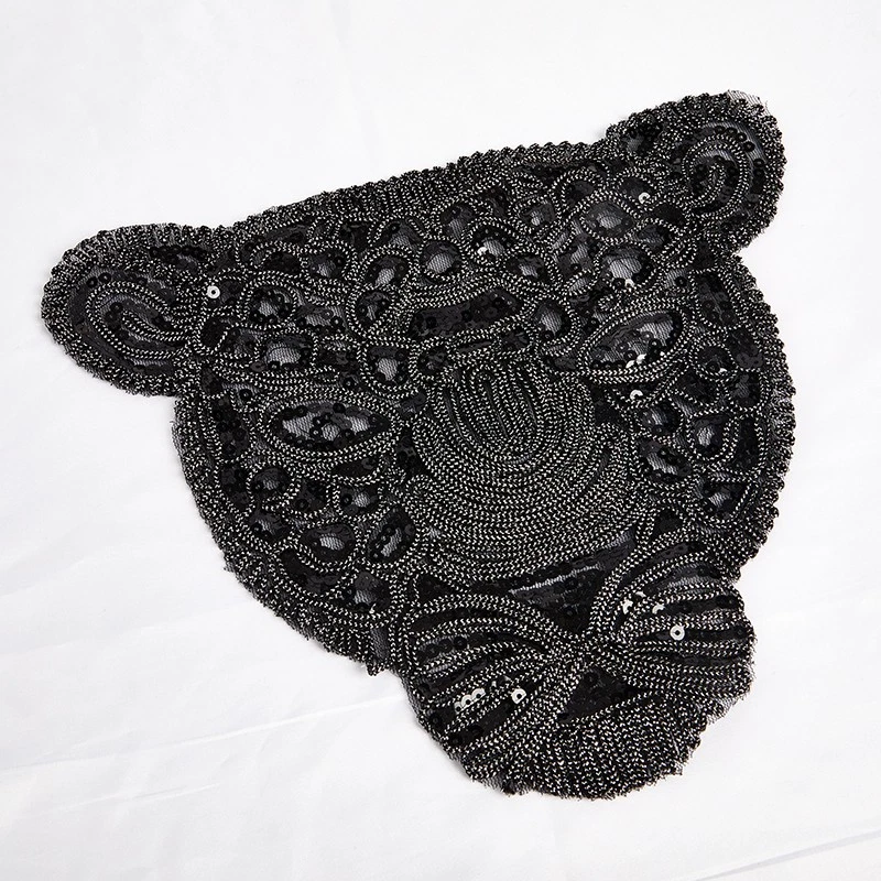 Leoparden-Patches für Kleidung, schwarze Pailletten, DIY-Zubehör für Kleidung - Image 4 of 4