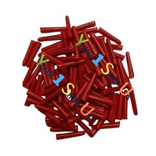 Wall Plugs 6mm Red Fixing Plastic 2 way Expansion Fixing Raw Plugs Brick X 100