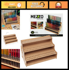 Colored Pencil Holder Organizer - Desktop Storage Rack for 120 Pencils, Easy Ass