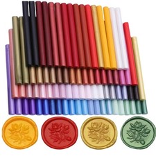 100 Pcs Sealing Wax Sticks for Wax Seal Stamp, Assorted Color Sealing Wax Glu...