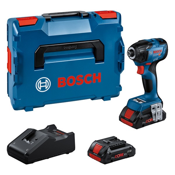 Bosch Akku-Drehschlagschrauber Gdr 18V-210 C + 2X Procore Akku + Lader In L-BOXX-image