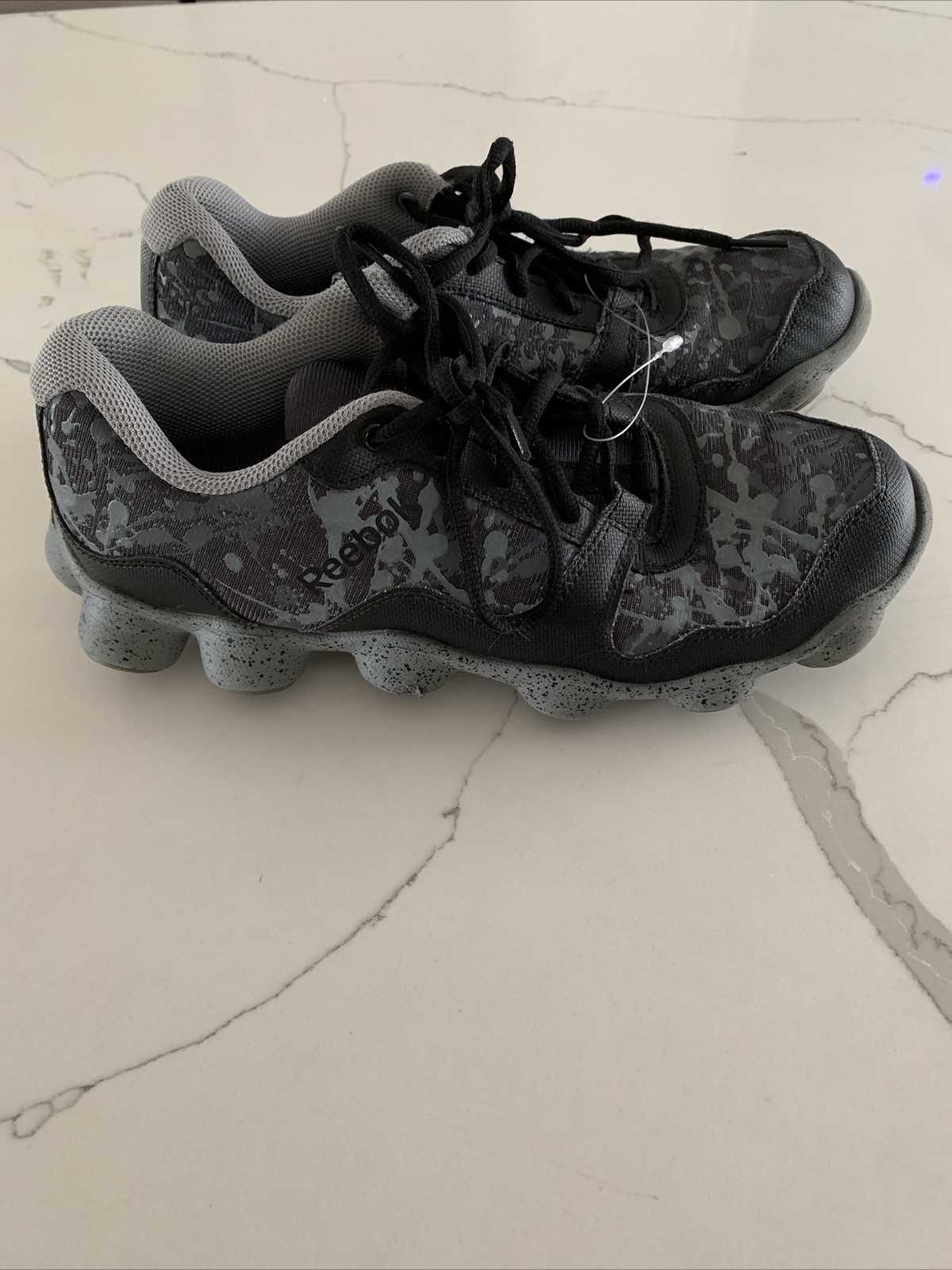 Men’s US 7 REEBOK ATV 19 Gray Black  All Terrain Running Shoes Drip Splatter thumbnail 3