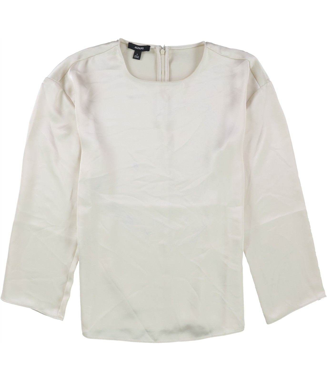 Alfani Womens Solid Pullover Blouse, Off-White, S… - image 1