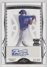 2022 Leaf Trinity Silver Foil 33/99 Kevin Parada #BA-KP1 Auto 13u1