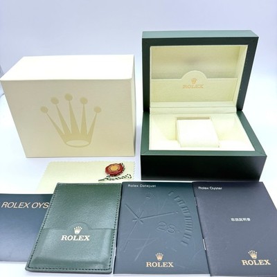 Rolex Uhrenbox 30.00.71 S Datejust Booklet Kartenhalter Tag Umkarton Original