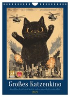 "Calendar 2027 · UK Version · Big Cat Movie (Wall Calendar 2027 8\" × 12\" Portrait"