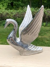 Vintage GEM Bugler Swan Hood Ornament for Peterbilt/Kenworth Trucks or Rat Rod