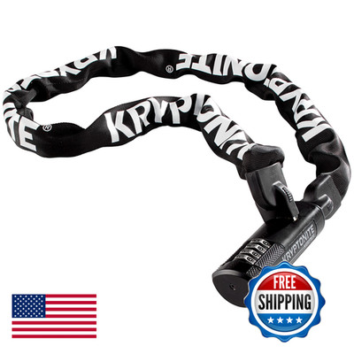 Kryptonite Keeper 712 Combo Bike Chain Lock 4 Feet Long 7Mm Steel Chain Heavy