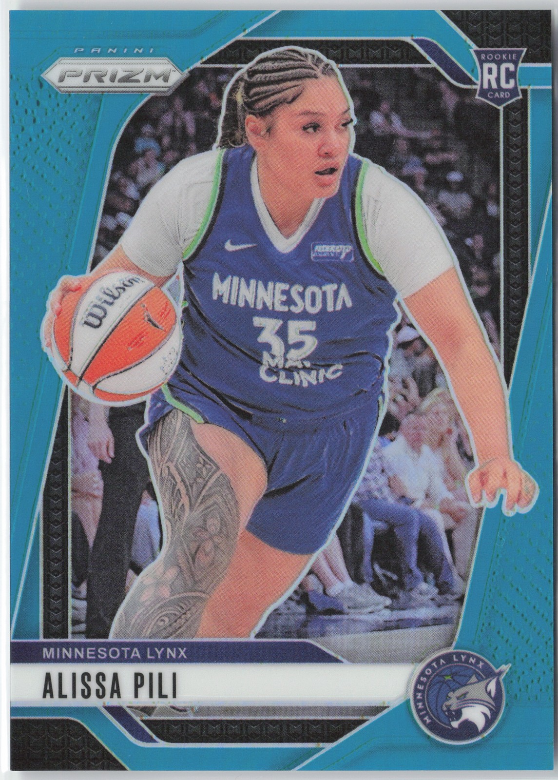 Alissa Pili RC Rookie 2024 Panini Prizm WNBA Teal #83 /49 Minnesota Lynx