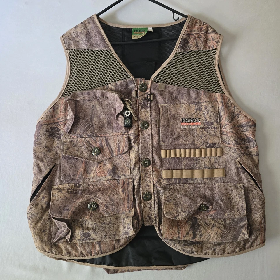 Primos Speak the Language Predator Vest Hunting Camo Size L Mossy Oak READ - Image 2 of 4