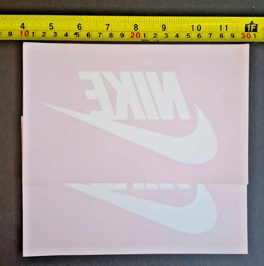 Lote de 2 calcomanías adhesivas originales grandes años 80 Nike Air Jordan logo escaparate de tienda