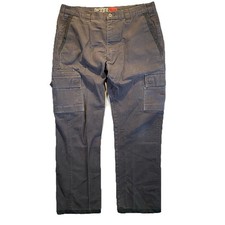 Dickies Pro Black Cargo Pants Men  s 36x32 Workwear Straight Relaxed Fit