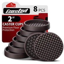 Non Slip Furniture Coasters - 2” Non Skid Furniture Pads for Hardwoods Floors...