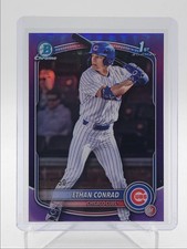 ETHAN CONRAD 2025 BOWMAN CHROME DRAFT 1ST PURPLE REFRACTOR /250 Q3967