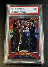 ZION WILLIAMSON 2019 PANINI PRIZM #248 CHOICE RED PARALLEL ROOKIE RC /88 PSA 9