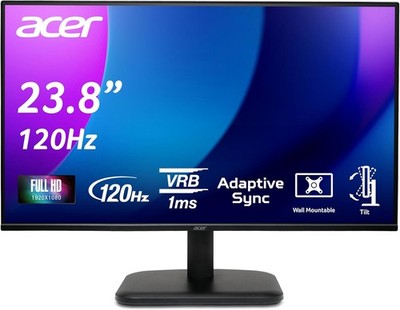 Acer EK241Y G Monitor 23,8 Zoll (60 cm Bildschirm) Full HD, IPS, 120Hz HDMI