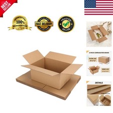 Shipping Boxes Mailers 10x7x5 inches Corrugated Cardboard Small Packing Kraft...