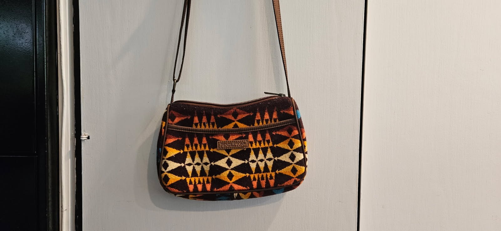 Pendleton Orange & Brown Purse - image 1