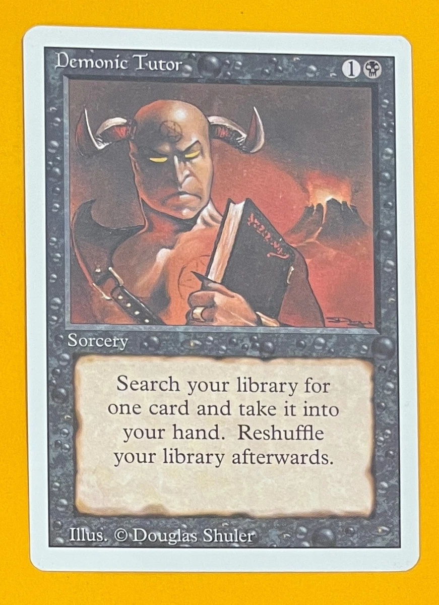 MTG demonic tutor リバイズド 未使用　ミント　1枚 MTG demonic tutor リバイズド 未使用 ミント 1枚 Demonic Tutor Magic