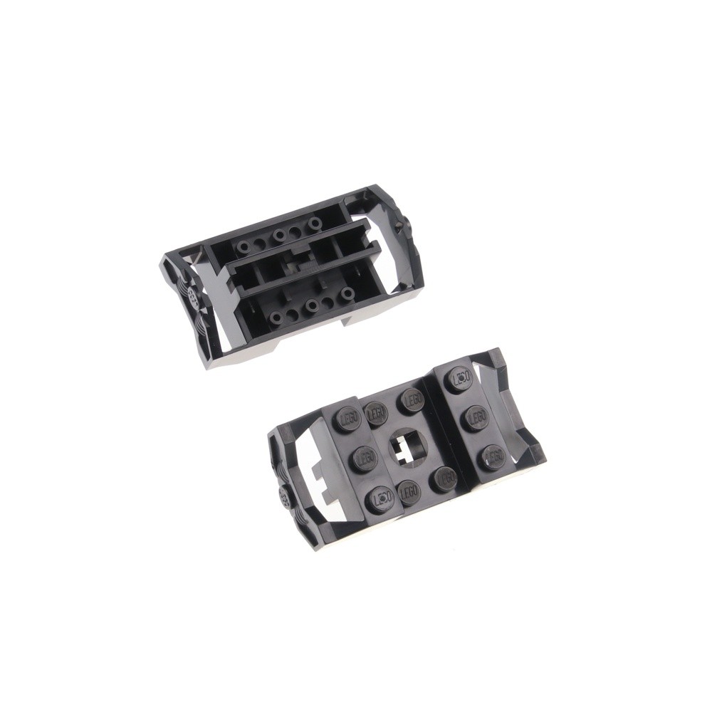 2x LEGO Train Track Wheel Holder Black 9V Wagon Zug 4207399 2878