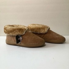 Lamo Ladies Booties Chestnut Suede Leather Faux Fur NWT Size 7 Winter Cozy