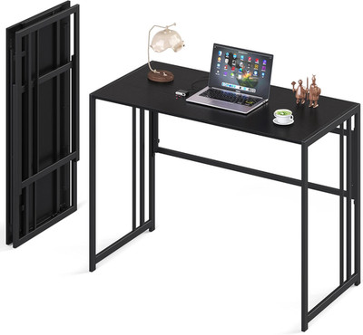 40'' Folding Computer Desk No Assembly Needed Foldable Small Home Office Desk Stu