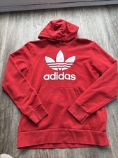 Adidas Originals Adicolor Classics Trefoil Hoodie Red/White Kids large
