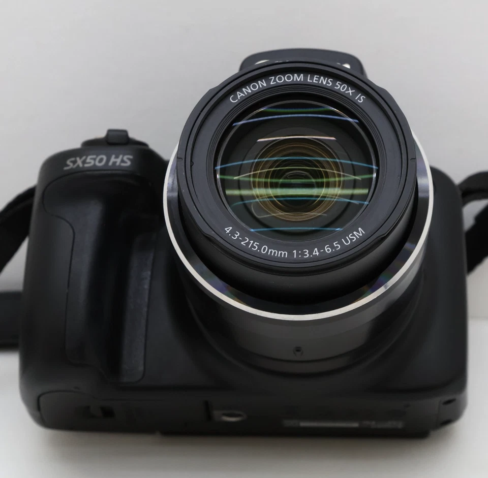 Cámara digital Canon PowerShot SX50 HS 12,1 MP negra probada kit completo - publicación rápida Foto 3 de 4