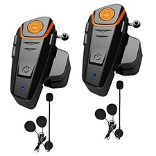 Motorcycle Helmet Bluetooth Headset, BT-S2 1000m Helmet Bluetooth Intercom Up